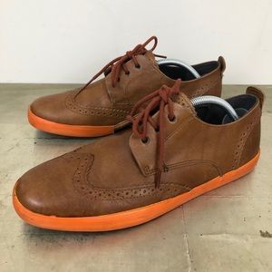 Camper Jim Leather Wingtip Lace Up Sneakers